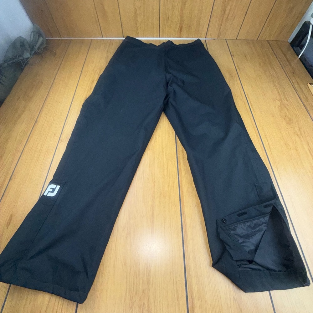FootJoy DryJoys Womens Golf Rain Pants Black Waterproof Size Medium 1009709